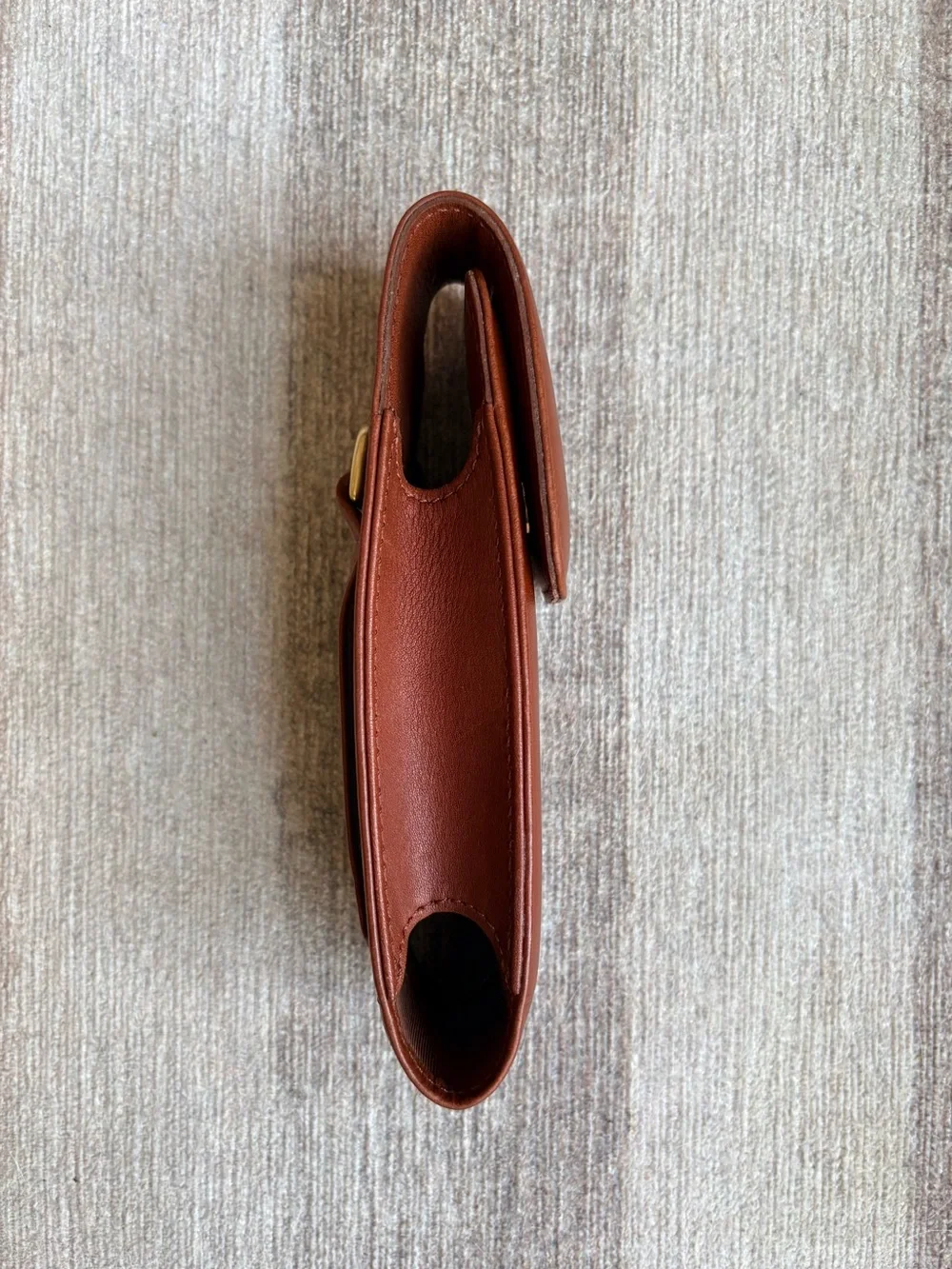 COACH Vintage Cell Phone Case British Tan Leather Sunglasses Wristlet FS4520